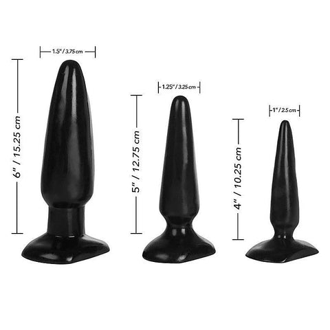 Colt Three Sizes Anal Plugs Trainer Kit - Prostate Toys