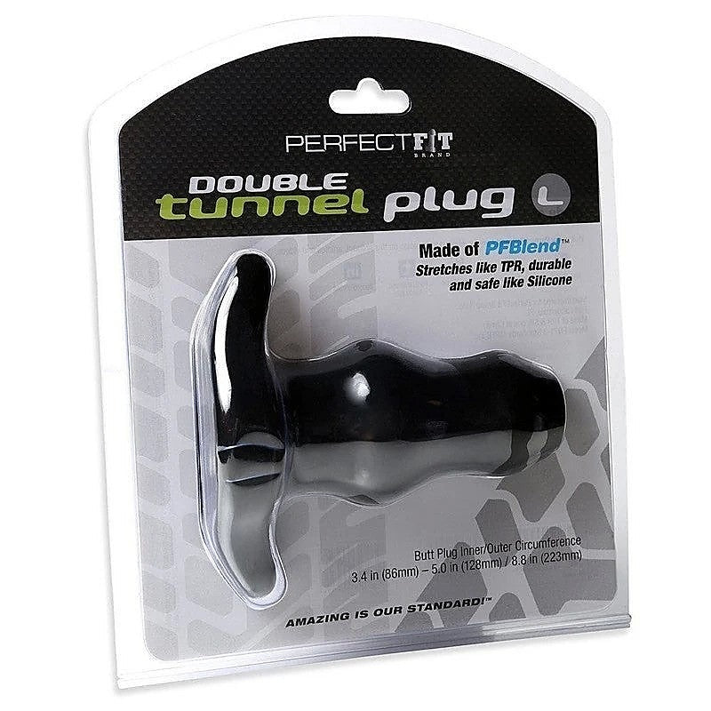 Anal Double Tunnel Plug Large by Perfect Fit - Butt Plugs