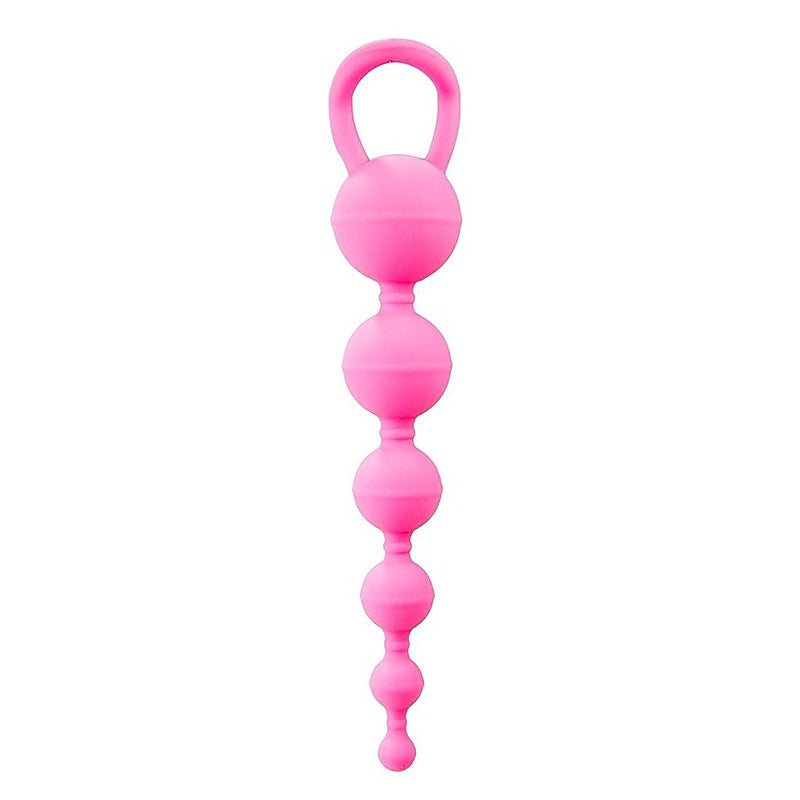 Six Balls Chain by Shots Toys - Anal Beads and Balls