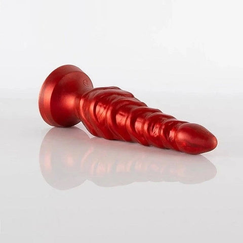 Shove Up 5" Silicone Butt Plug with Suction Cup Red - Butt Plugs