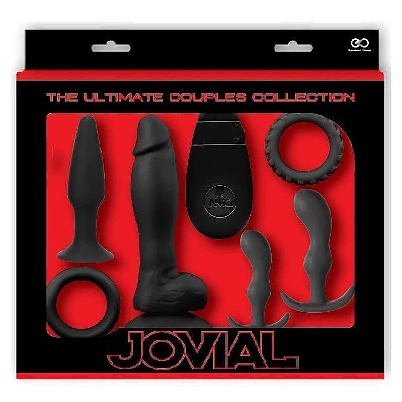 Jovial 6 Piece Anal Kit With Vibrating Butt Plug - Butt Plugs