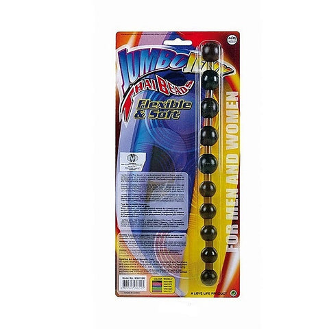 Jumbo Jelly Thai Beads Black By Nanma Corporation - Butt Plugs