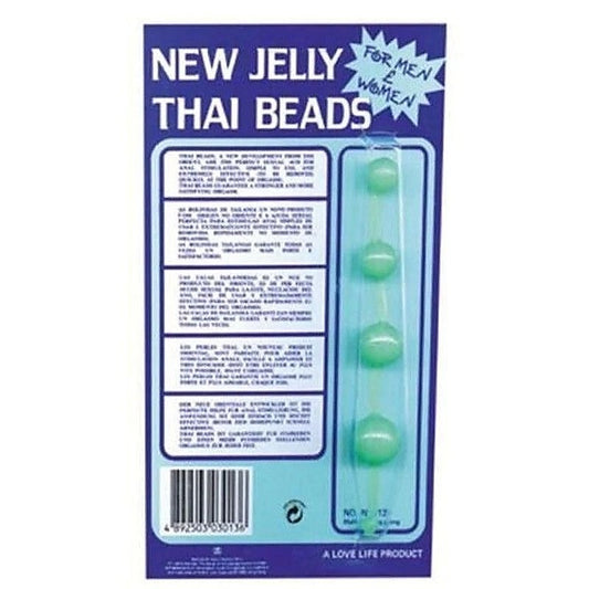 Glow In The Dark Anal Pleasure Thai Beads - Butt Plugs