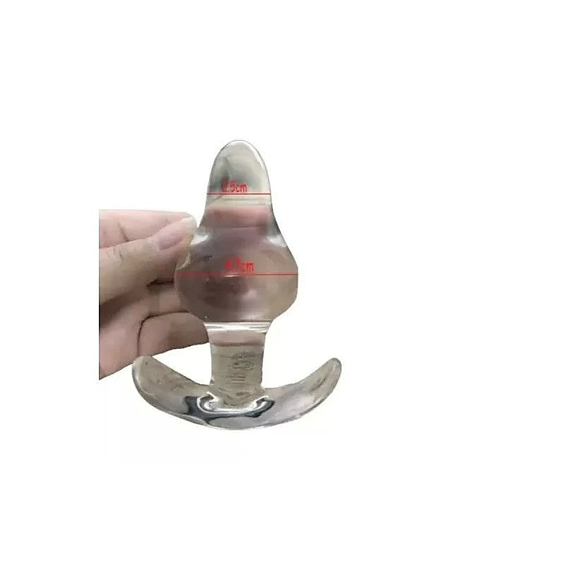 Anchored Clear Anal Plug by XR Brands - Butt Plugs
