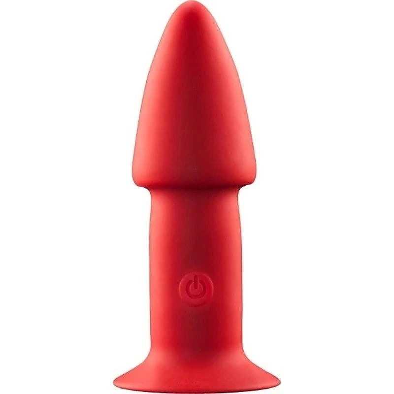 Excellent Power One Touch Rechargeable Silicone Butt Plug 5 inch - Anal Vibrators
