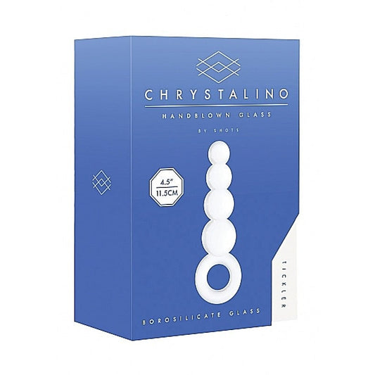 Chrystalino Tickler White - Glass Sex Toys