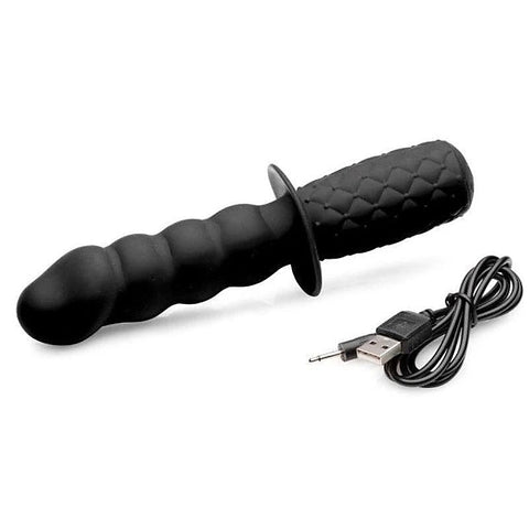 The Handler 10X Silicone Vibrating Thruster - Butt Plugs