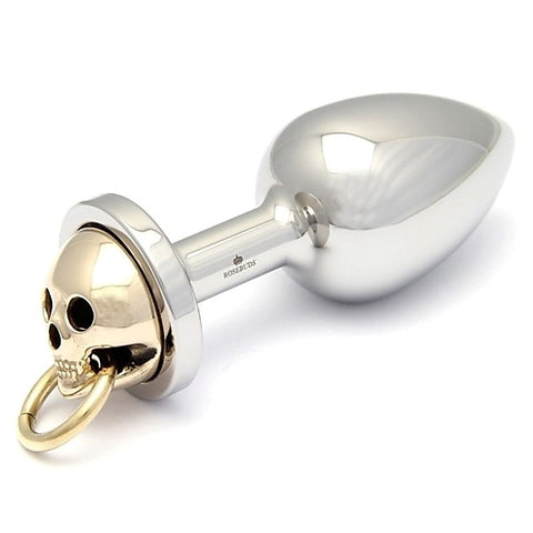 Luxe Skull Flash Gold Medium By Rosebuds Jewelry - Steel Sex Toys