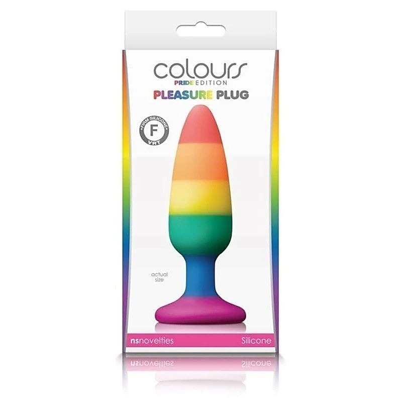 Colours Pride Edition Pleasure Plug Rainbow Medium - Butt Plugs