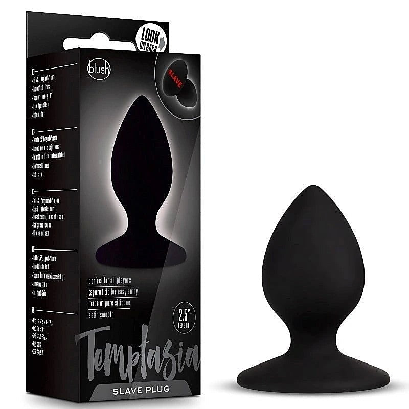 Temptasia Slave Plug Black By Blush Novelties - Butt Plugs