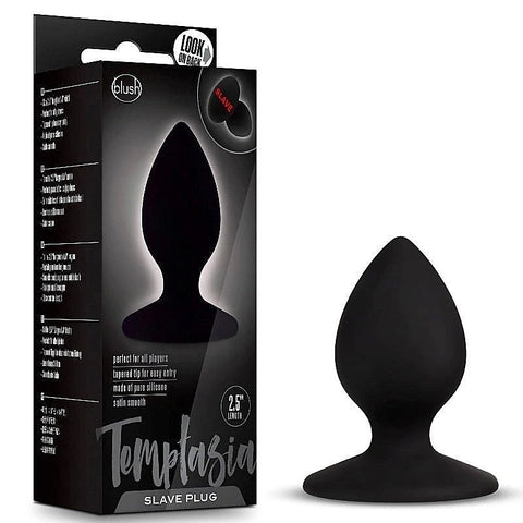 Temptasia Slave Plug Black By Blush Novelties - Butt Plugs