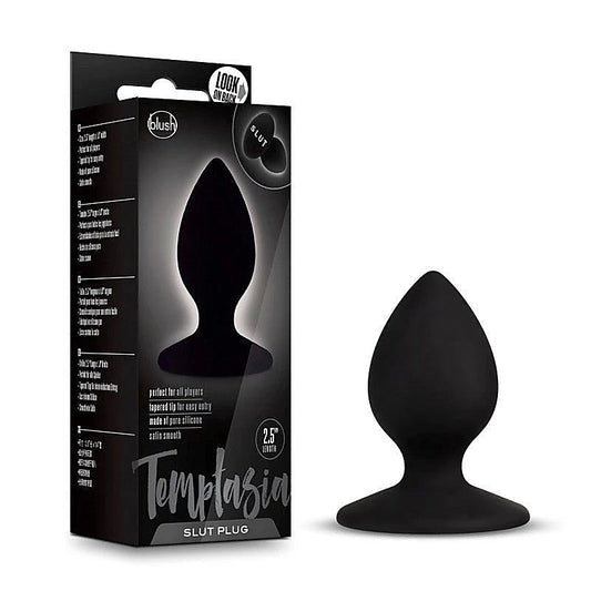 Temptasia Slut Plug Black By Blush Novelties - Butt Plugs