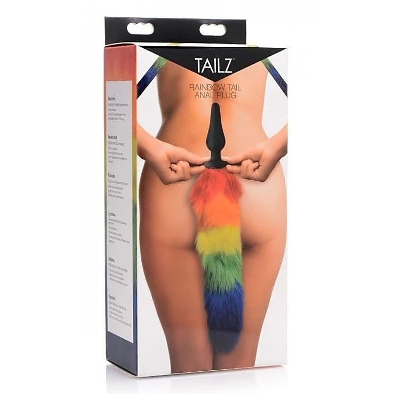 Premium Rainbow Tail Anal Plug By Xr Brands - Butt Plugs