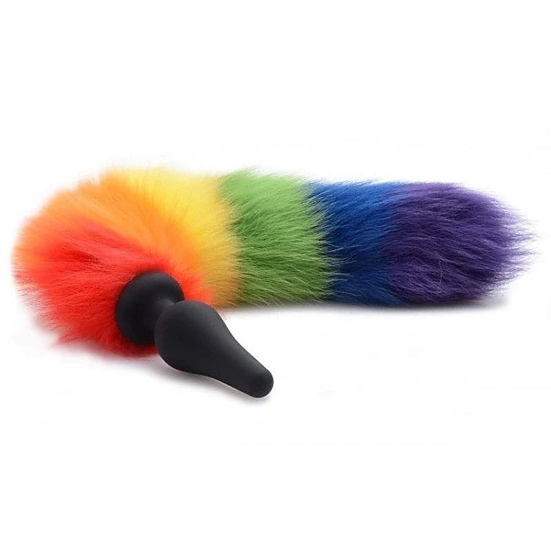 Premium Rainbow Tail Anal Plug By Xr Brands - Butt Plugs
