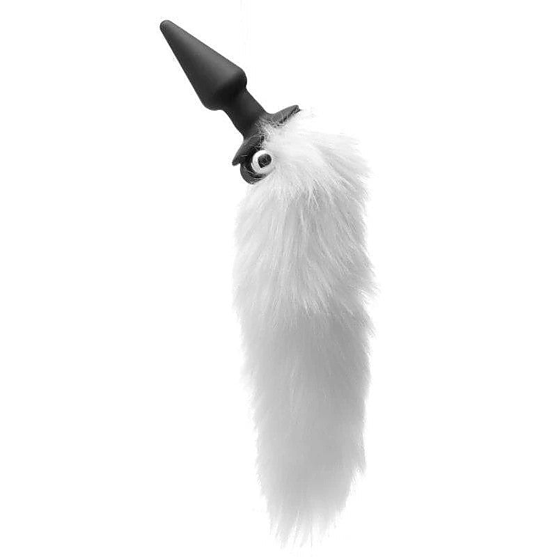Tailz White Fox Tail Vibrating Anal Plug - Butt Plugs