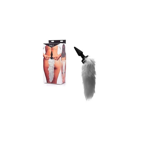 Tailz White Fox Tail Vibrating Anal Plug - Butt Plugs
