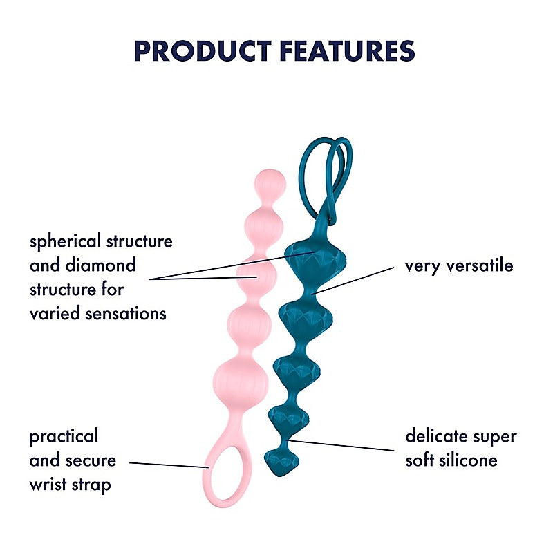 Beginners And Anal Training Beads By Satisfyer - Anal Beads and Balls