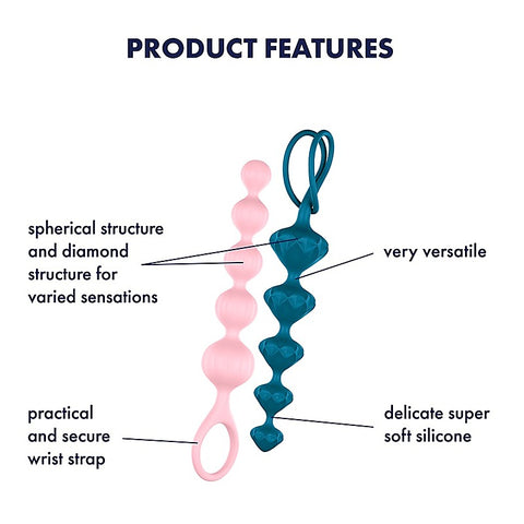Beginners And Anal Training Beads By Satisfyer - Anal Beads and Balls
