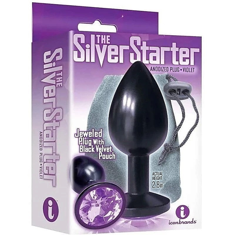 The 9'S Silver Starter Anodized Plug By Icon Brands - Butt Plugs