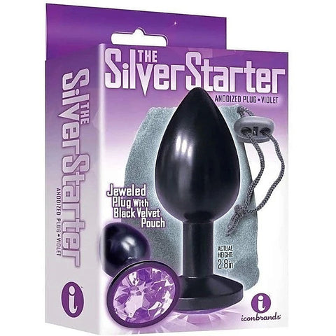 The 9'S Silver Starter Anodized Plug By Icon Brands - Butt Plugs