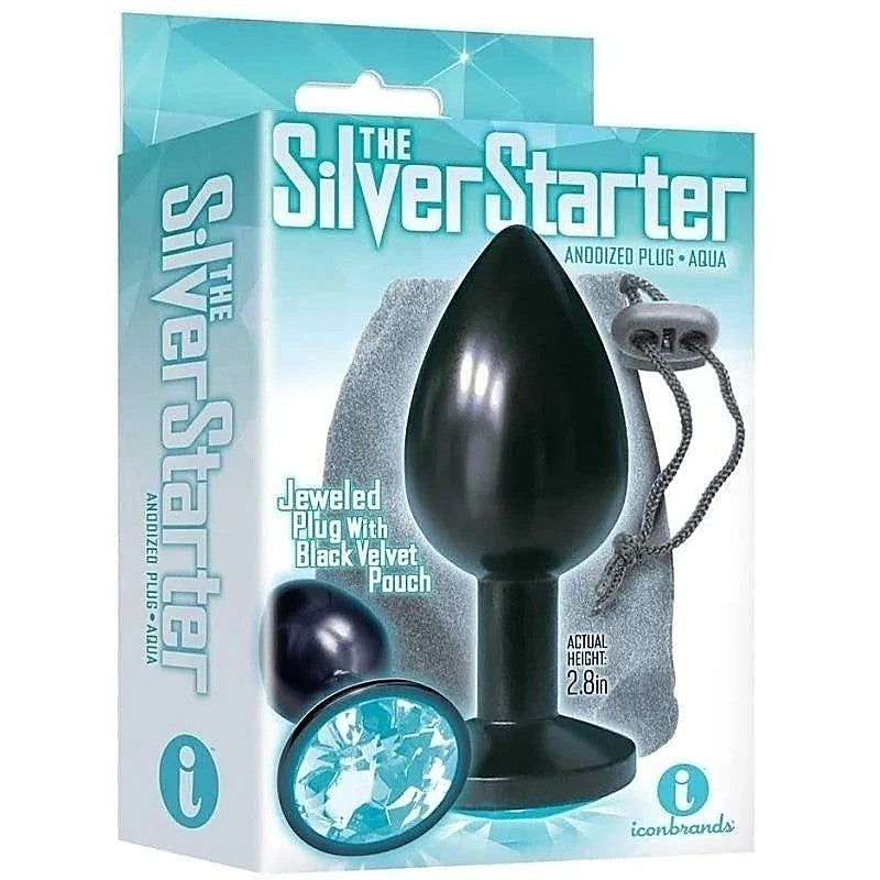The 9'S Silver Starter Anodized Plug By Icon Brands - Butt Plugs