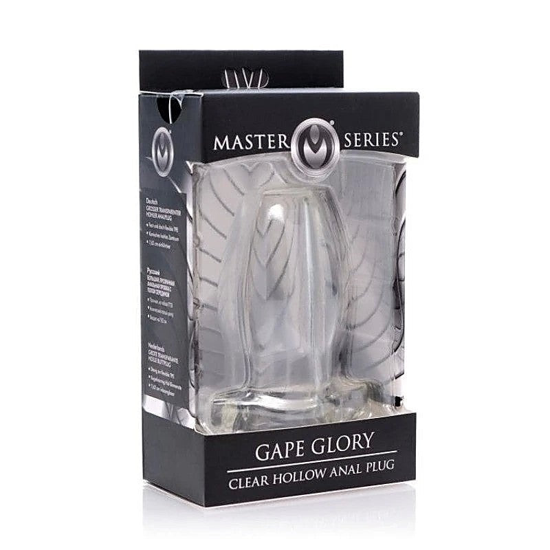 Gape Glory Clear Hollow Anal Plug - Butt Plugs