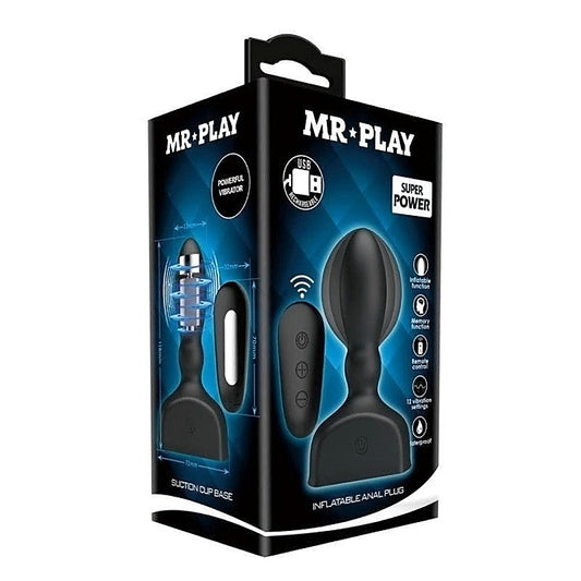 Baile Mr Play Inflatable Anal Vibrator - Prostate Stimulation - Anal Vibrators