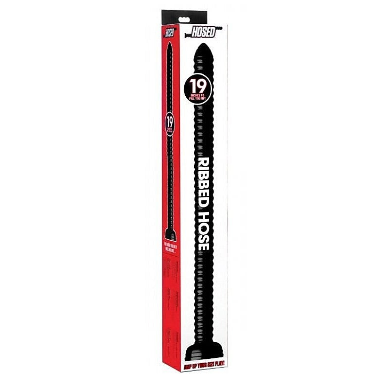 Hosed 19 Inch Ribbed Anal Snake By Xr Brands - Anal Cleansing