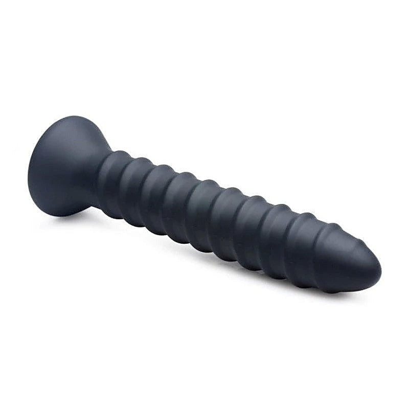 Master Series Power Screw 10X Spiral Silicone Vibrator - Butt Plugs