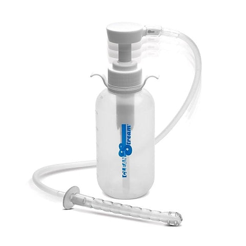 XR Brands CleanStream Pump Action Enema Bottle with Nozzle - Anal Cleansing