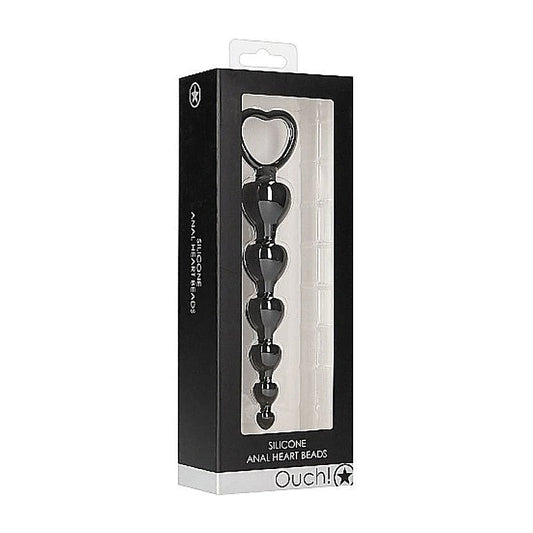 Professional Anal Heart Beads By Shots Toys - Butt Plugs