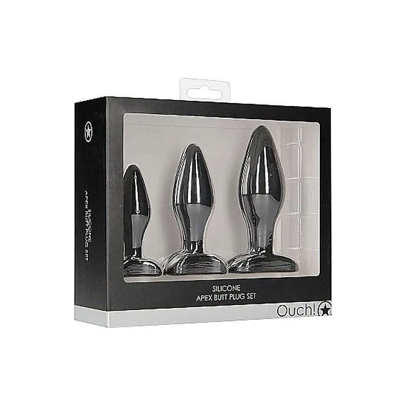 Ouch! Apex Butt Plug Set by Shots Toys - Butt Plugs