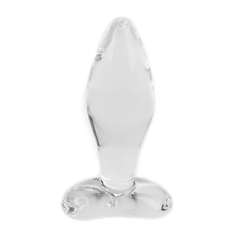 Blown Tapered Glass Plug Small - Glass Sex Toys