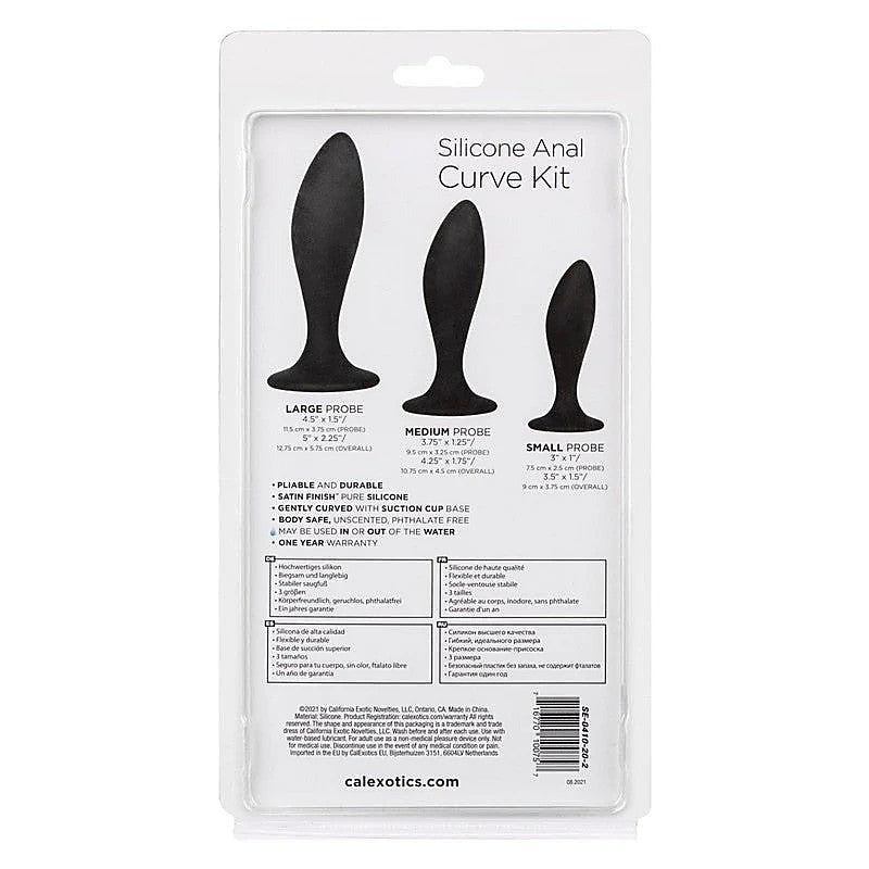 Silicone Curve Anal Plug Kit By California Exotics - Butt Plugs