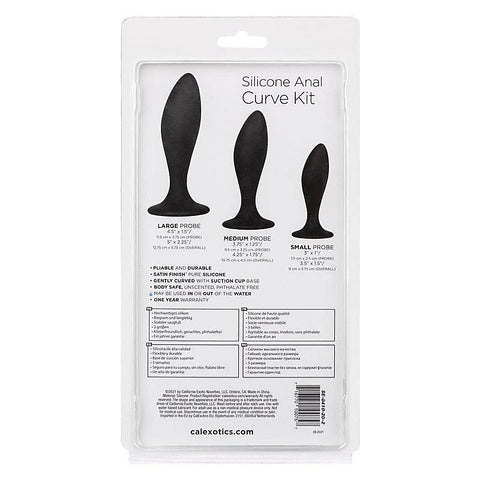 Silicone Curve Anal Plug Kit By California Exotics - Butt Plugs
