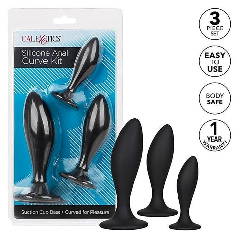 Silicone Curve Anal Plug Kit By California Exotics - Butt Plugs
