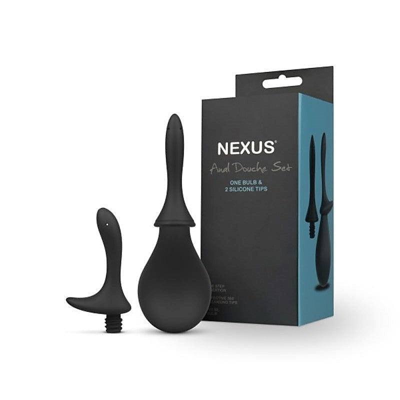 Anal Douche Set Black by Nexus Sex Toys - Anal Cleansing