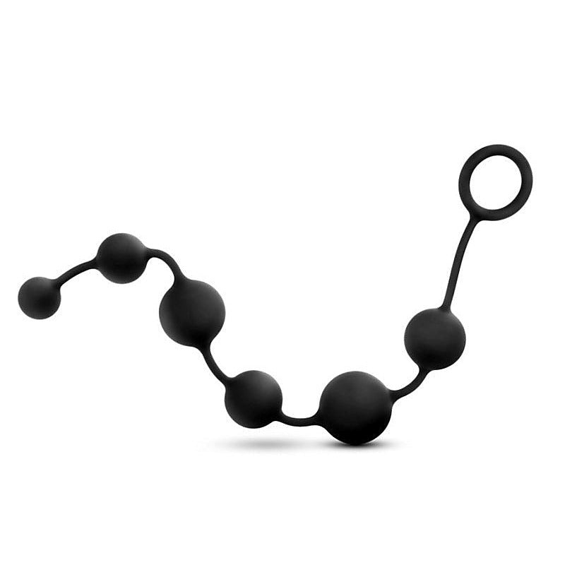 Anal Adventures Platinum Silicone Anal Beads - Anal Beads and Balls