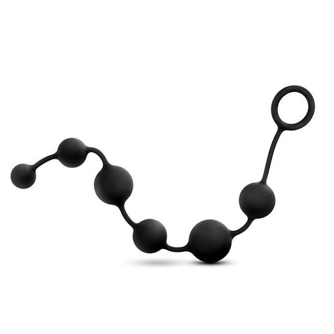 Anal Adventures Platinum Silicone Anal Beads - Anal Beads and Balls