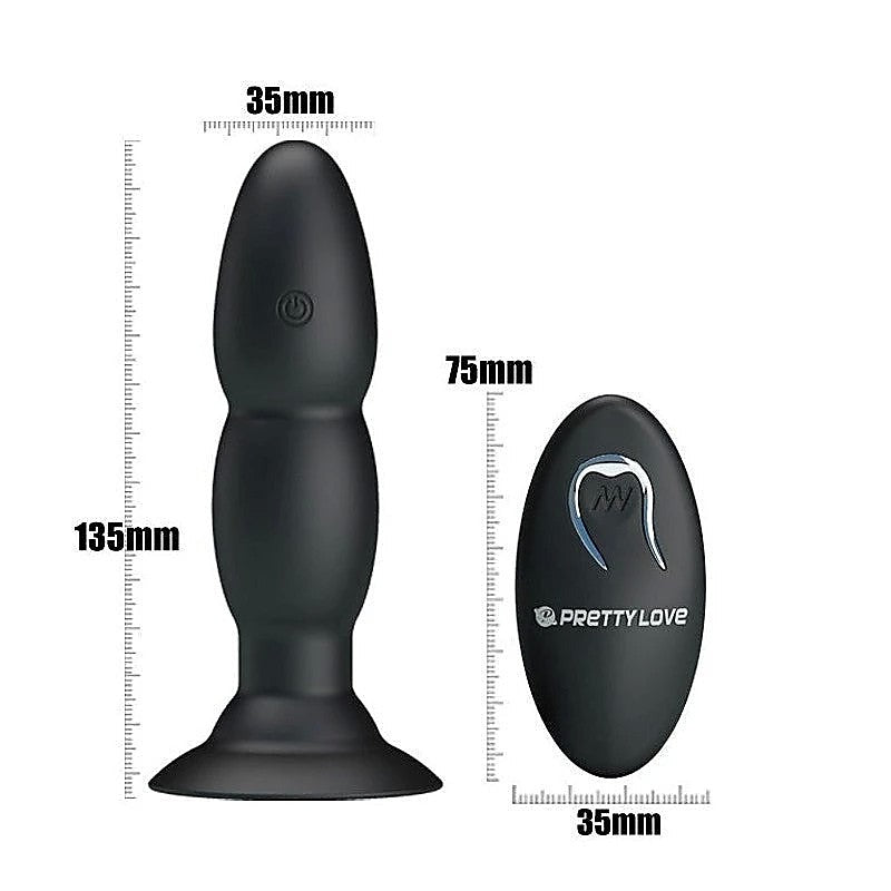 Pleasure Unleashed - Beaded Remote Anal Vibrator - Anal Vibrators