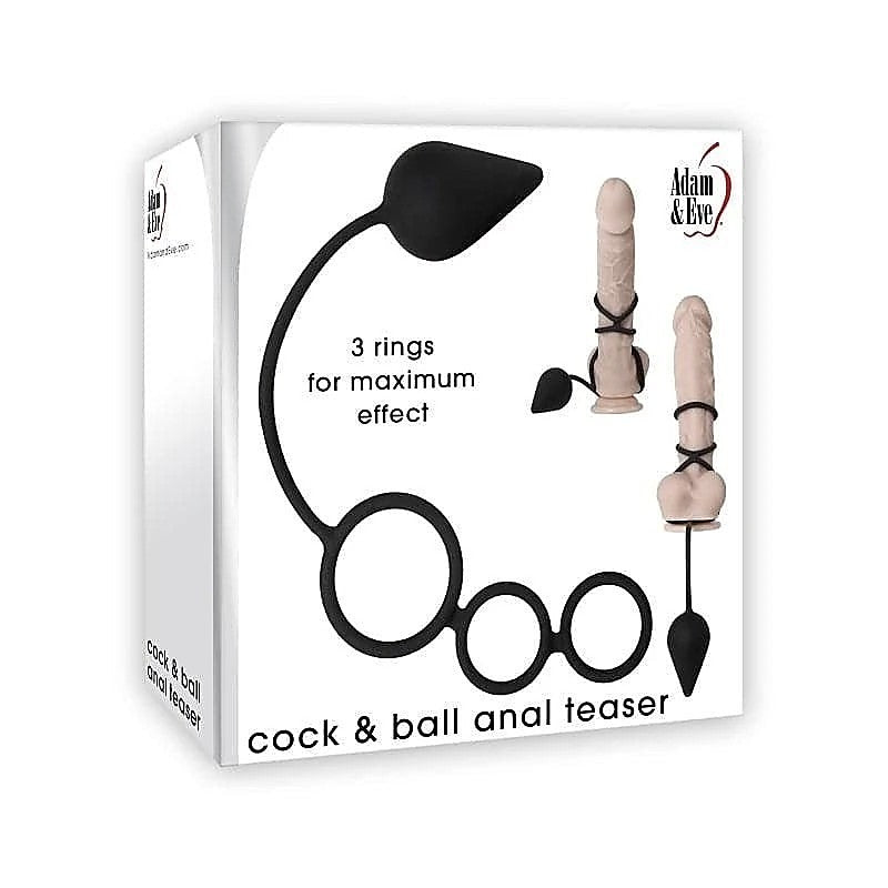 Cock & Ball Anal Teaser Anal Plug with Cock - Prostate Toys