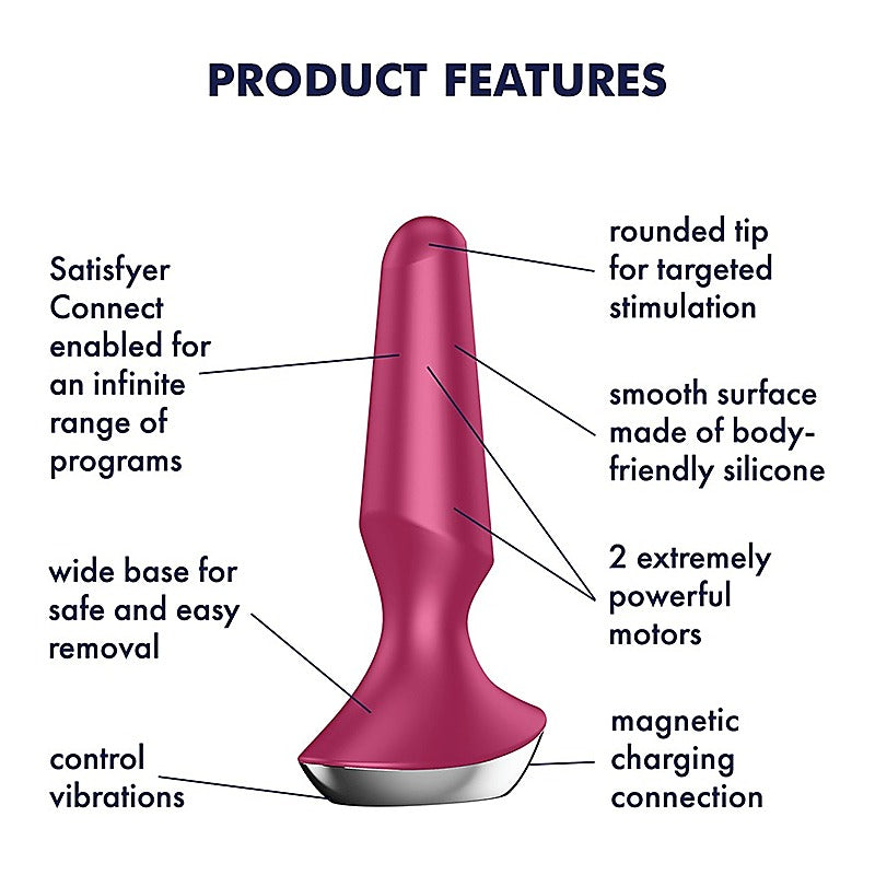 Plug-Ilicious 2 App Controlled Vibrating Anal Plug - Body Wands
