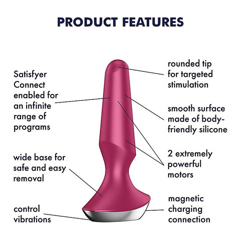 Plug-Ilicious 2 App Controlled Vibrating Anal Plug - Body Wands