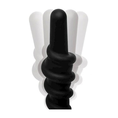 Coiled Vibrating Anal Plug with Controller - Anal Vibrators