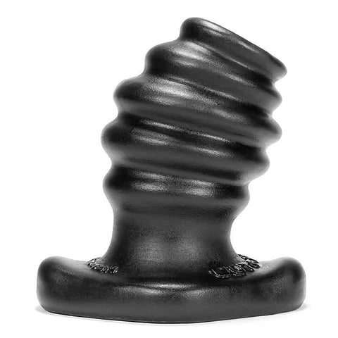 Butthole-2 Hollow Plug Medium Black By Oxballs - Butt Plugs