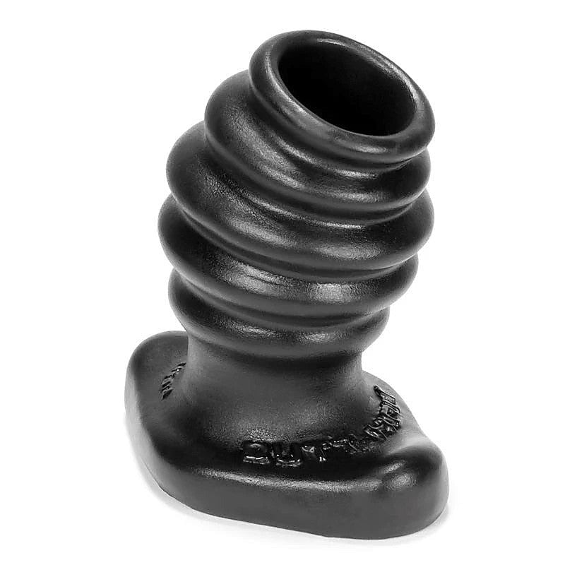 Butthole-2 Hollow Plug Medium Black By Oxballs - Butt Plugs