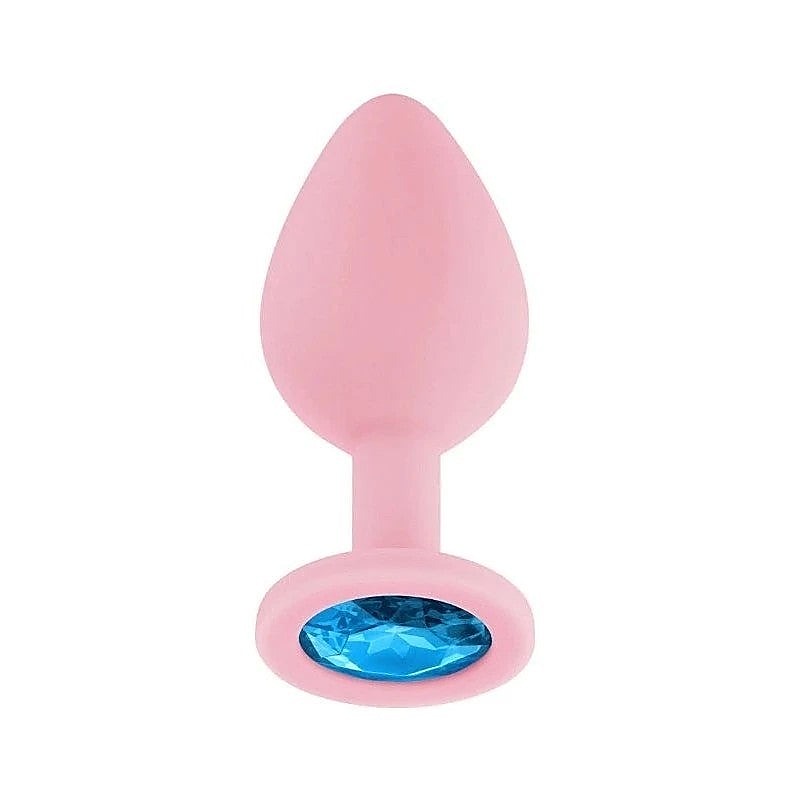 Luv Inc Jp32 Medium Jeweled Plug Pink - Prostate Toys
