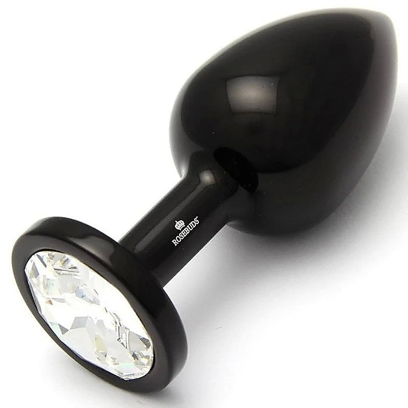 Rosebuds Alu Black M Clear by Rosebuds Jewelry - Butt Plugs