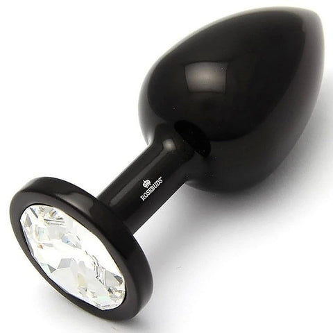 Rosebuds Alu Black M Clear by Rosebuds Jewelry - Butt Plugs