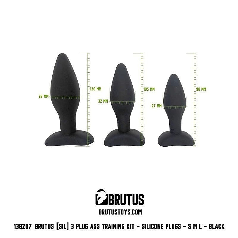 Anal Training Kit 3 Pc by Brutus - Butt Plugs